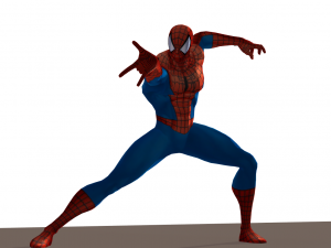 spiderman from marvel vs capcom game poser rigged Modèle 3D