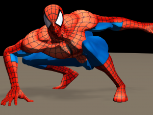 spiderman from marvel vs capcom game poser rigged Modèle 3D