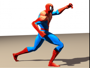 spiderman from marvel vs capcom game poser rigged Modèle 3D