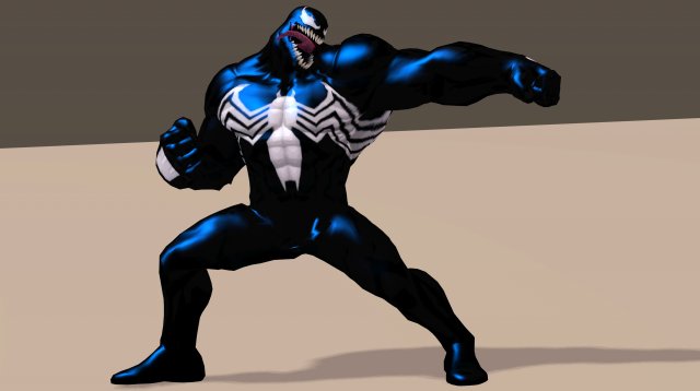 venom from marvel c of c poser rigged Modelo 3D .c4d .max .obj .3ds .fbx .stl .blend 