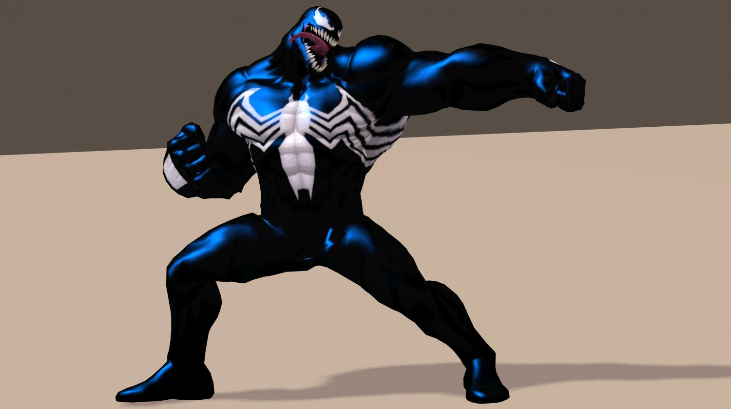 venom from marvel c of c poser truccato Modello 3D .c4d .max .obj .3ds .fbx .stl .blend 
