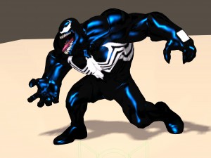 venom from marvel c of c poser rigged Modelo 3D