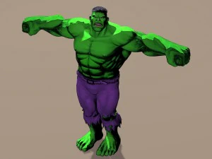 Hulk Marvel vs Capcom 3 truccato per poser Modello 3D