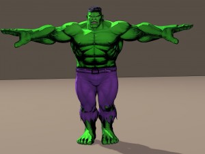 hulk marvel vs capcom 3 rigged for poser Modello 3D