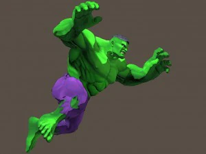 Hulk Marvel vs Capcom 3 manipulado para poser Modelo 3D