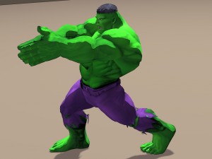 hulk marvel vs capcom 3 rigged for poser Modello 3D
