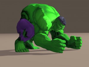 hulk marvel vs capcom 3 rigged for poser Modello 3D