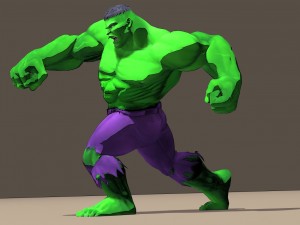 hulk marvel vs capcom 3 rigged for poser Modello 3D