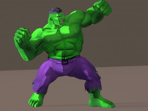 hulk marvel vs capcom 3 rigged for poser Modello 3D