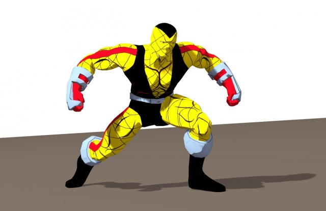 shocker 90s animated series rigged for poser 3Dモデル .c4d .max .obj .3ds .fbx .stl .blend 