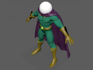 mysterio della serie animata Spiderman degli anni '90 Modello 3D