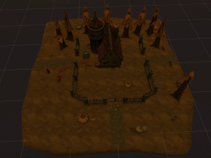 game ready fantasy scenario low-poly 3Dモデル