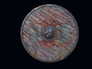 viking shield yggdrasil Model 3D