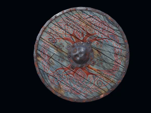 viking shield yggdrasil 3D Model