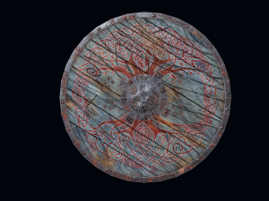 viking shield yggdrasil Model 3D