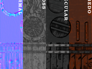 rpg barrel ready for a game 3D Модель