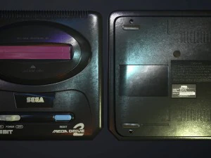 sega pbr textures model vr - ar - low-poly 3D Model
