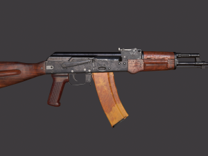 ak 74m pack pbr textures model vr - ar - low-poly 3Dモデル