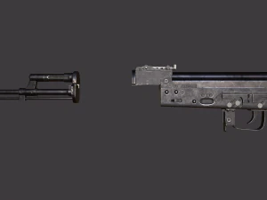 ak 74m 팩 pbr 텍스처 모델 vr - ar - low-poly 3D 모델