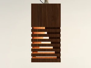 wood ceiling light 3D Model