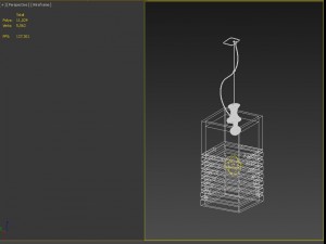 wood ceiling light Modelo 3D