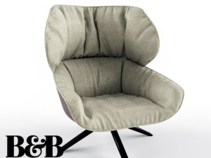 bb italia tabano armchair 3D Model