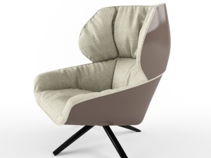 bb italia tabano armchair 3D Модель