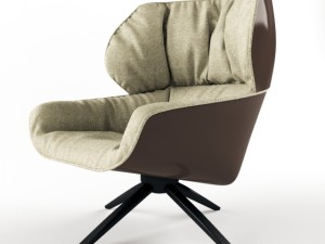 bb italia tabano armchair 3D Модель