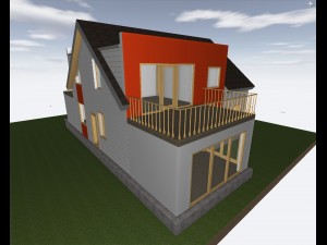 two-storey house 3D Model