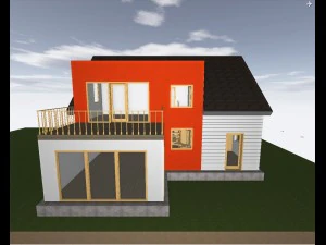 casa a due piani Modello 3D