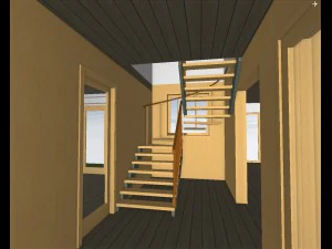 two-storey house 3D Model