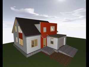 two-storey house 3D Model