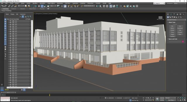 palace of culture energetic pripyat chernobyl 3D Model .c4d .max .obj .3ds .fbx .stl .blend 