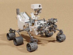 Curiosity rover 3D Model
