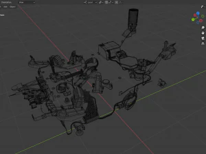 Curiosity rover 3D Model