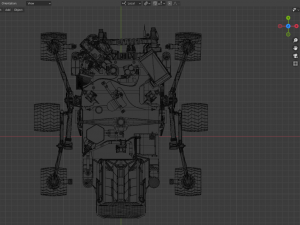 Curiosity rover 3D 模型