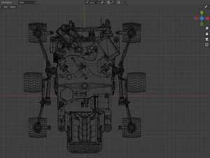 Curiosity rover 3D Model