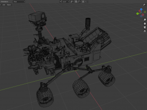 Curiosity rover 3D 模型