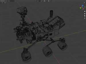Curiosity rover 3D Model