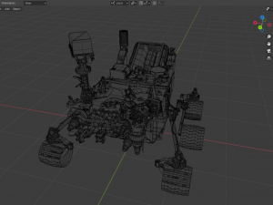 Curiosity rover 3D 模型