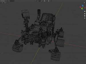 Curiosity rover 3D Model