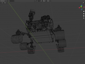 Curiosity rover 3D 模型