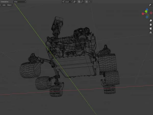 Curiosity rover 3D Model