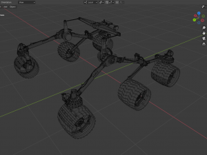 Curiosity rover 3D 模型