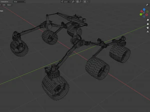 Curiosity rover 3D Model