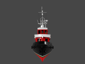 strazak -3 fire-fighting ship 3D-Modell