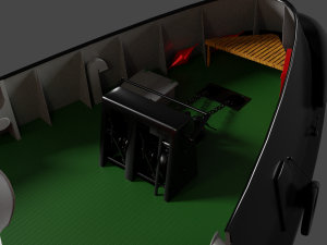 strazak -3 fire-fighting ship 3D-Modell