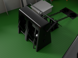 strazak -3 fire-fighting ship 3D-Modell