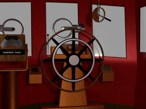 strazak -3 fire-fighting ship 3D Model