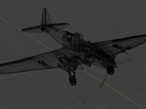 il-2 ilyushin Modello 3D